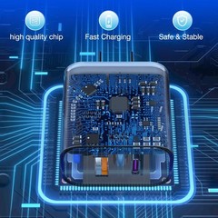 3 Pack i Phone 17 16 15 14 USB C Charger Block 20W Dual Port QC PD 3.0 Wall Char