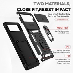 Pixel 6 Case with Screen Protector: Military Grade 20ft. Drop Tested Ring Shockp