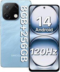 UMIDIGI Note 100A 8GB+256GB Dual SIM 6.8&Prime; 120Hz Unlocked Android 14 Smartphone