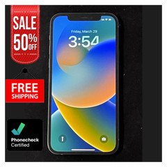 Apple iPhone 12 Unlocked 5G – 64GB Black, Blue, Green, Purple AT&T Verizon