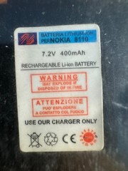 NOKIA 8110 7.2V 400MAH LITHIUM LI-ION BATTERY BATTERY