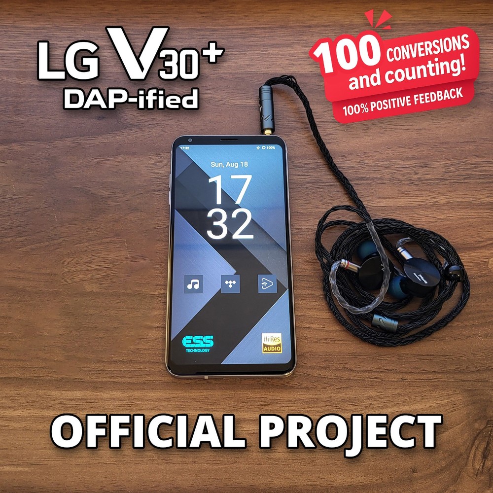 LG V30 & V30+ DAP-ified / Android 14 Update / HiFi Audio Player / QuadDAC Unlock