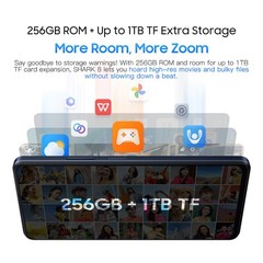 Blackview SHARK 8 Smartphone 16GB+256GB 6.78&Prime; 2.4K Android 13 5000mAh 64MP NFC