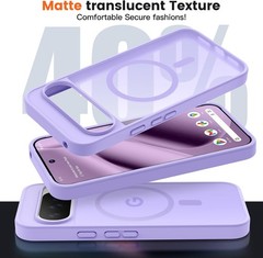 Google Pixel 10 pro XL Phone Case, Military Grade Drop Protection, Light Purple