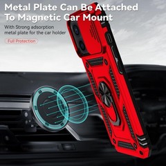 iPhone 12/13 Mini Case with HD Screen Protector & Slide Camera Cover & Kickstand