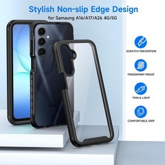 Designed for Samsung Galaxy A17 A16 5G Phone Case, Full Body Shockproof Cover