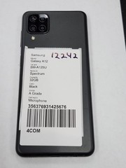 DEFECTIVE – Samsung Galaxy A12 – 32 GB – Black – Spectrum – 12242