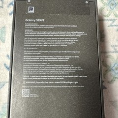 Samsung Galaxy S25 FE 256GB Jet Black Factory Unlocked SM-S731U1 NEW SEALED