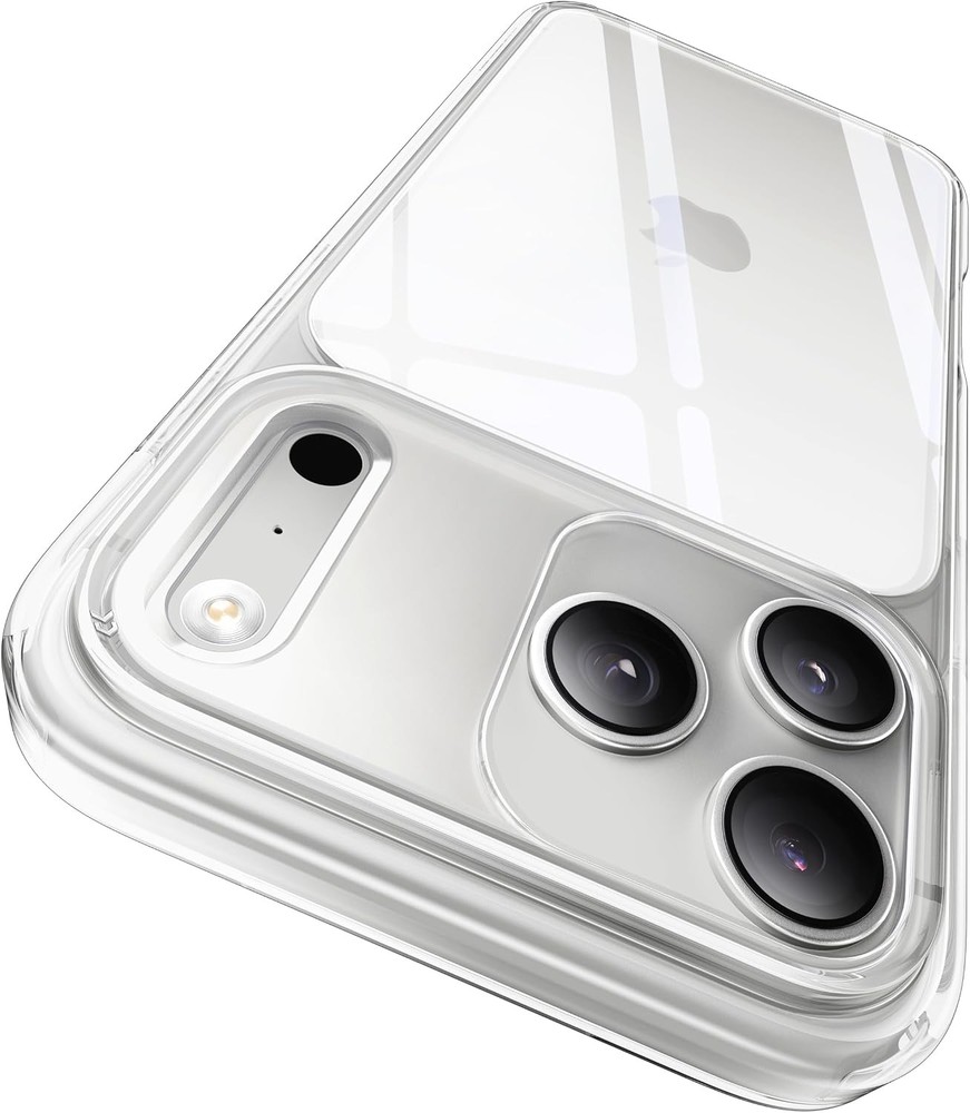 Slim Crystal Clear Case for iPhone 17 Pro Max, Virgin TPU, Anti-Yellow Protectio