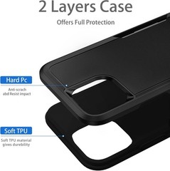 Designed for iPhone 13 Case, Heavy Duty Shockproof Dropproof Dustproof Cover – B