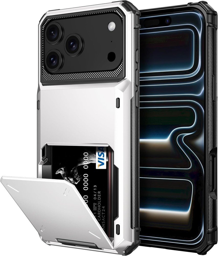 iPhone 17 Pro Max Case Wallet with Card Holder Dual Layer Heavy Duty Shockproof