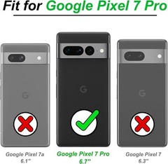 For Google Pixel 7 Pro Case With HD Screen Protector & Military Grade Kickstand