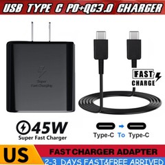 45W PD Power Wall Charger Cable Type c 6FT Charging Cord For Samsung Galaxy S23+