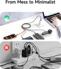 Multi Charging Cable 2Pack 4 in 1 Nylon Braided USB Fast Charging Cord Adapter 4