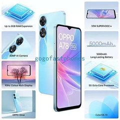 Oppo A78 5G 8GB RAM 128GB Dual SIM LTE Google play Phone multicolour NewSealed