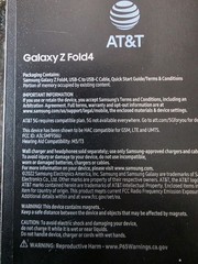 Samsung Galaxy Z Fold4 SM-F936U – 512GB – Phantom Black (AT&T) UNLOCKED