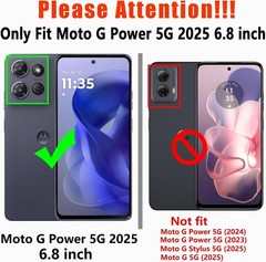 for Moto G Power 2026/2025 Case with HD Screen Protector, Heavy Duty Cell Phone