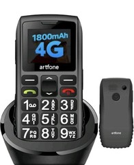 Artfone C1+ 4G Black Large Button Senior Cell Phone – SOS Unlocked 1800mAh NEW