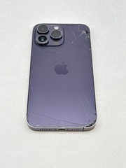 Unlocked Apple iPhone 14 Pro Max A2651 128GB Deep Purple – Cracked Read!