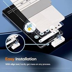 2+2 Pack for Google Pixel 7 Pro Screen Protector & Camera Lens Protector, Self-H