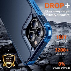 Designed for iPhone 13 Pro Max Case, 10 FT Military Grade Drop Protection Cover