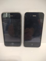 Lot 2 Apple iPhone 4 A1313 & A1303 – 3GS Black – No Power Cords – A8A