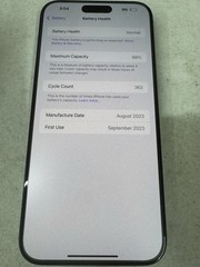 Factory Unlocked Apple iPhone 15 Pro Max 512GB Black Titanium MU6A3LL/A (88% BH)