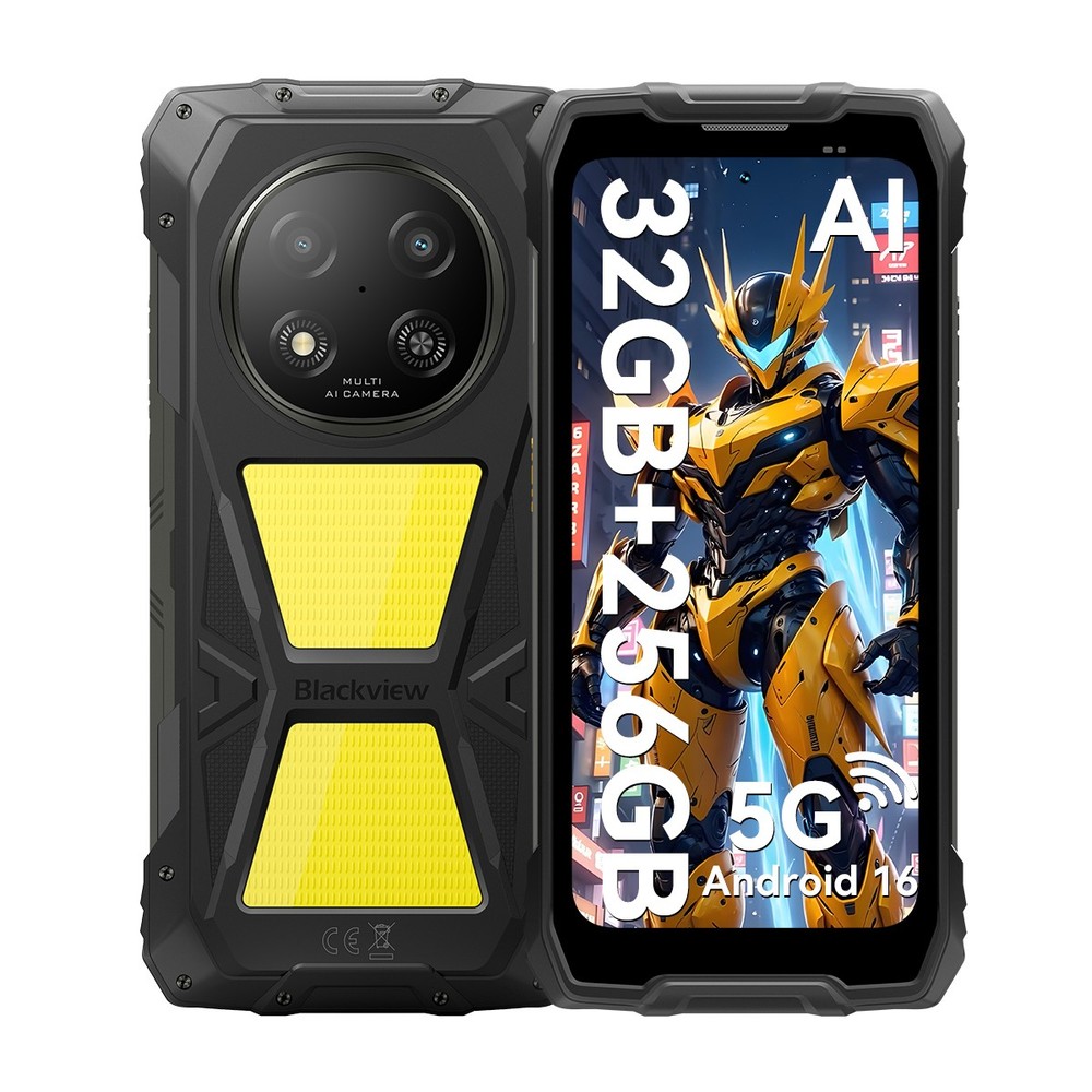 Blackview ROCK 2 Pro 5G AI Rugged Smartphone 32GB+256GB Android 16 Dual SIM NFC