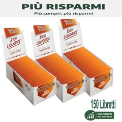 Rizla Liquorice Corte Cartine 70mm 150 Libretti 3 Confezioni Prodotto Originale