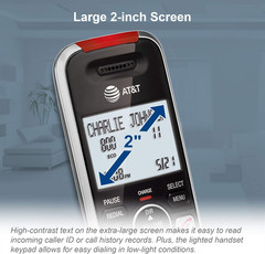 BL102-3 DECT 6.0 3-Handset Cordless Phone for Home with Answering Machine, Call