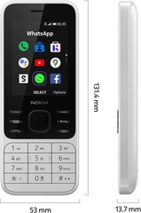 Nokia 6300 – WiFi 4GB LTE 4G KaiOS 2.4 in Dual SIM Dual Standby Unlocked Phone