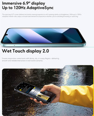 6.9&Prime; 50MP Al Dual Camera 6000mAh 33W Fast Charging 6GB+128GB SmartPhone
