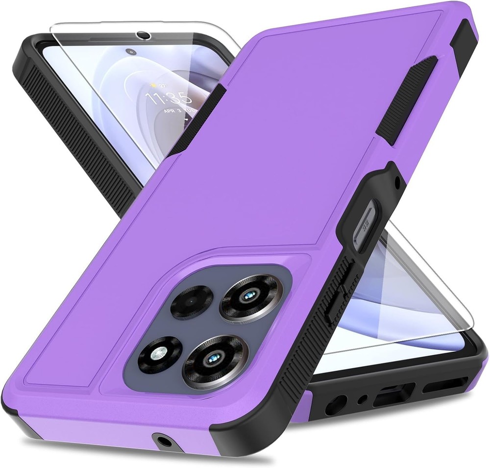 for Moto G Power 2026/2025 Case with HD Screen Protector, Heavy Duty Cell Phone