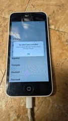 Apple iPhone 5c A1532 Blue 8GB white GSM reset works no activation