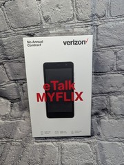Verizon eTalk MYFLIX Prepaid Smartphone 4.95&Prime; HD Display Black 5MP Brand New