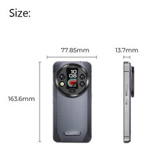 Oukitel WP200 Pro 5G Rugged Phone 72GB+1TB 8800mAh Detachable 108MP Rear Screen