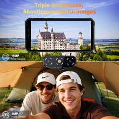 OUKITEL G3 Rugged Phone 16GB 128GB Android 15 6300mAh 6.0&Prime; NFC 4G IP68 T-Mobile