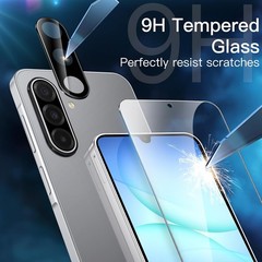 2PCS Screen Protector & Camera Lens Protector for Samsung Galaxy A17 5G 6.7 Inch