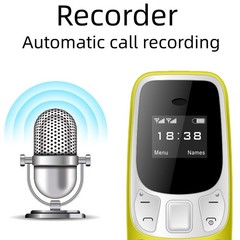 SERVO Mini Mobile Phone 2/3 SIM GSM Bluetooth Dialer Magic Voice Call Recording