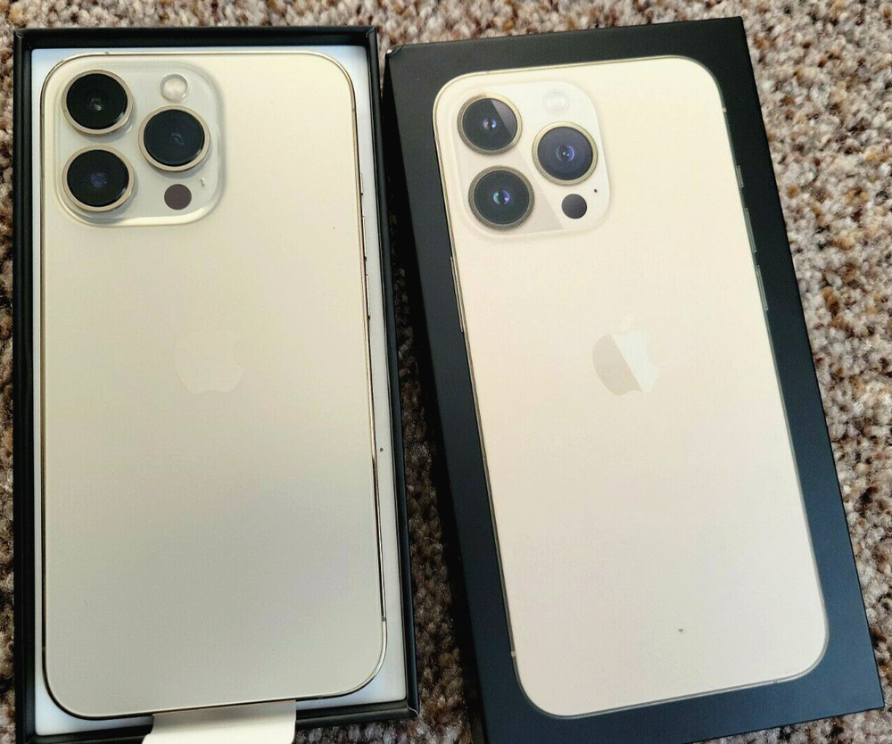 Apple iPhone 13 Pro 128GB Gold Factory Unlocked IOS 17.6 Mint Cond Fast Shipping