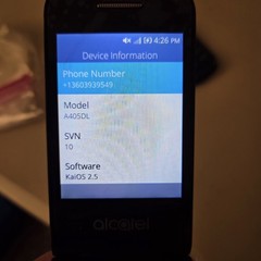 Alcatel MyFlip A405DL Black ( Tracfone ) 4G VoLTE Flip Smartphone READ