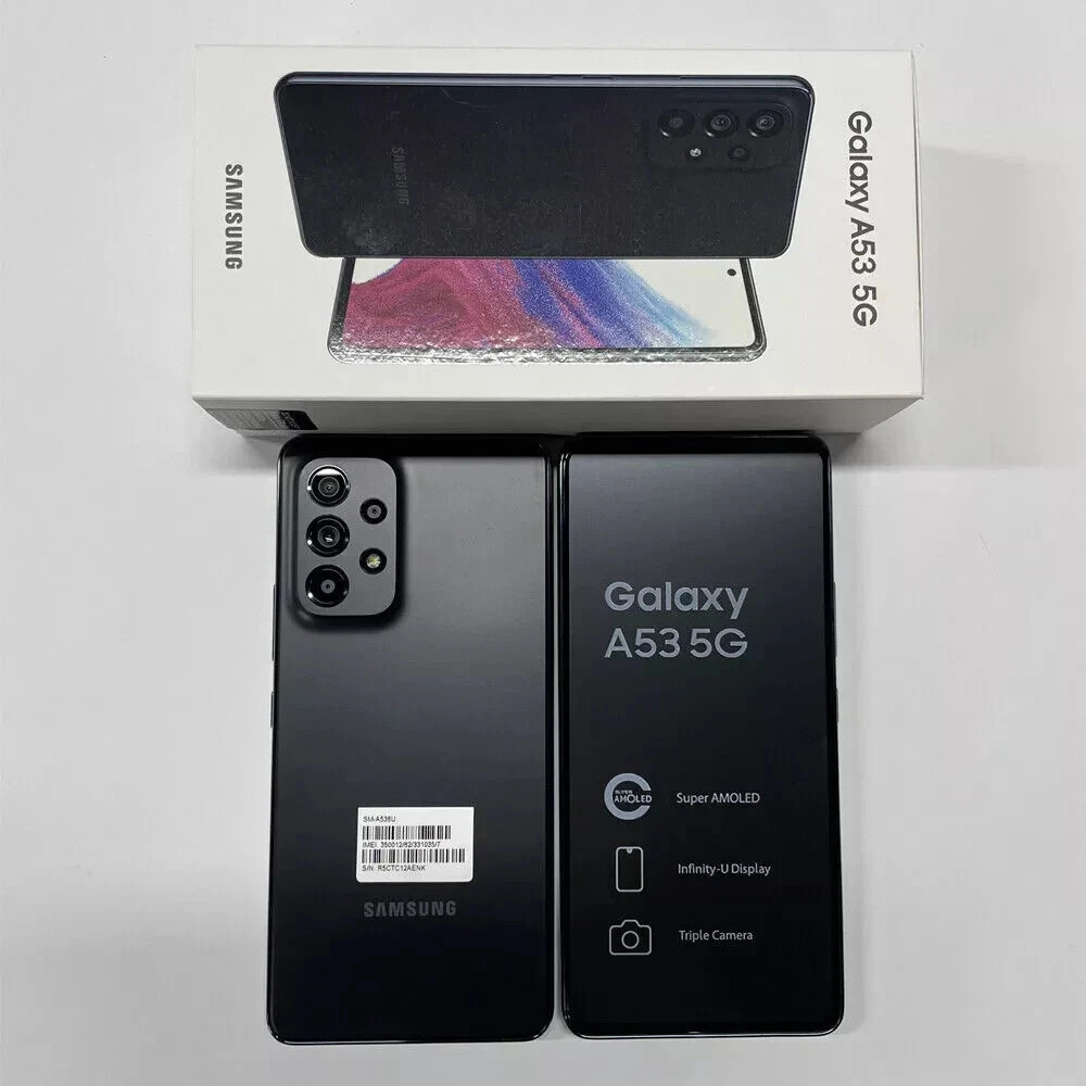 Brand New Sealed Samsung Galaxy A53 5G SM-A536U -128GB 6.5&Prime; Black (Unlocked)
