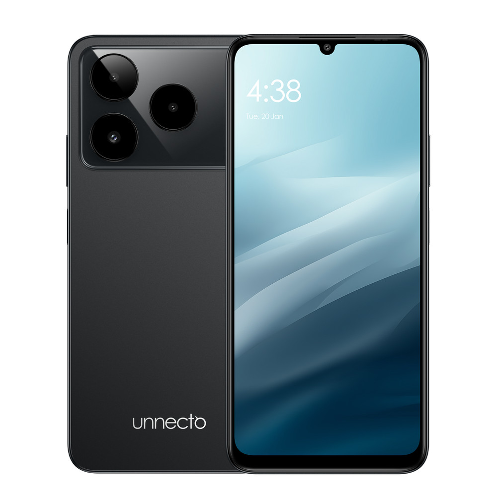 Unnecto Eco 20 | Dual SIM Unlocked Smartphone | Android 16 | Charcoal
