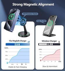 15W Wireless Fast Charger Pad for iPhone 17/16/15/14/13/12 Series