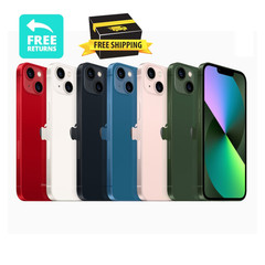 Apple iPhone 13 Unlocked – 128GB/256GB, Midnight/Blue/Pink – Free Shipping
