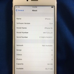 Apple iPhone 6s Fully Unlocked 64GB Rose Model A1688 (n1m)