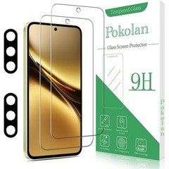 6.6 inch 2 Pack Screen Protector for Samsung Galaxy A35 + 2 Pack Camera Lens Pro
