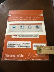 Consumer Cellular Iris Flip SH3320 Phone 32GB, Red, 4G LTE, 5MP Camera, In Box