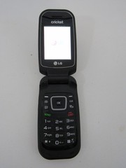 LG True- B460 Cricket Wireless Flip Phone Black (Pg99E)