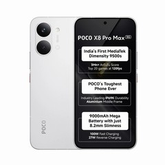 POCO X8 Pro Max (White, 512 GB 12GB RAM) 6.83&Prime; Dimensity 9500s Global Version.